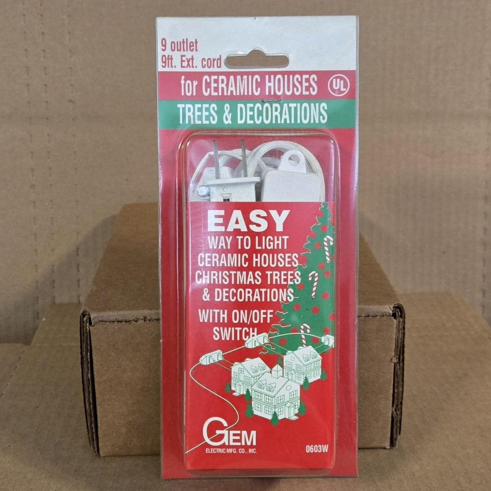 Gem Electric 9ft & 9 Outlet Extension Cord with On/Off Switch